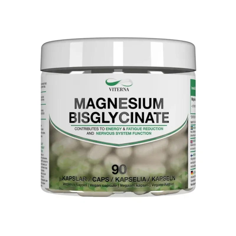 3 x Viterna Magnesium bisglycinate, 90 caps