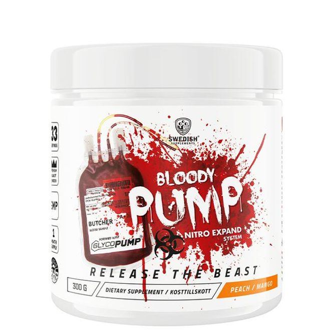 Hovedbilde Swedish Bloody Pump Nitro Expand PWO 300g, Stim ...
