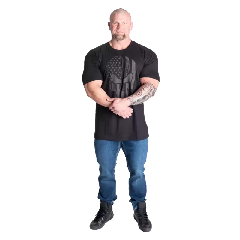 Gasp Skull Standard Tee, svart t-skjorte