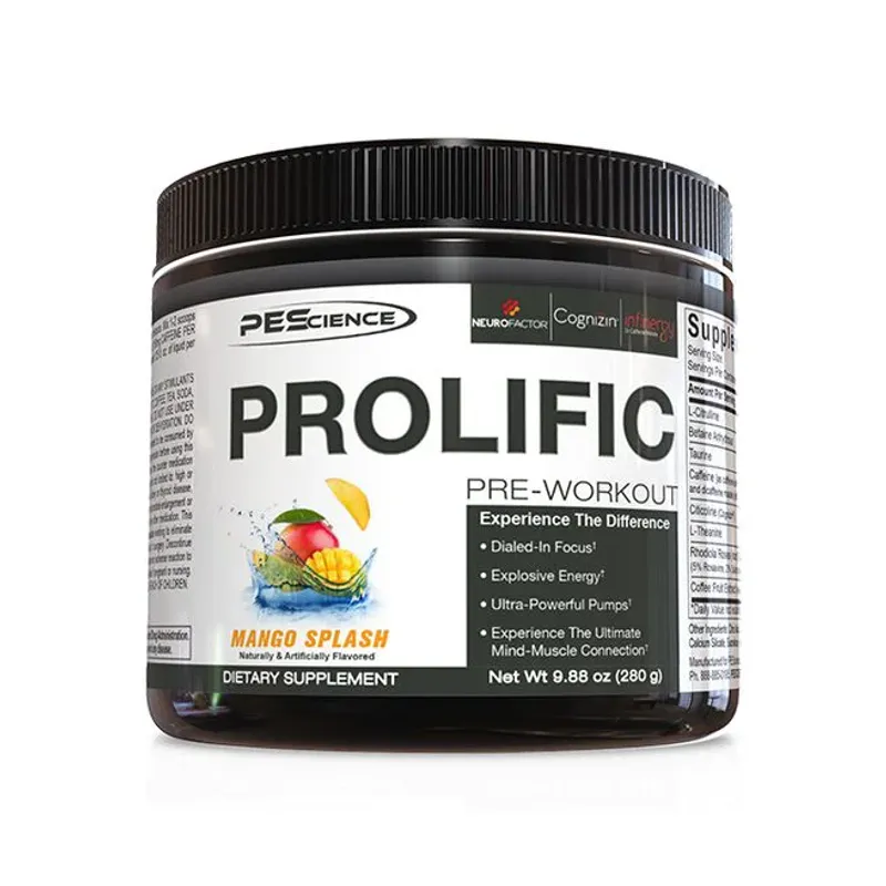 PEScience Prolific Pre Workout 280g, PWO