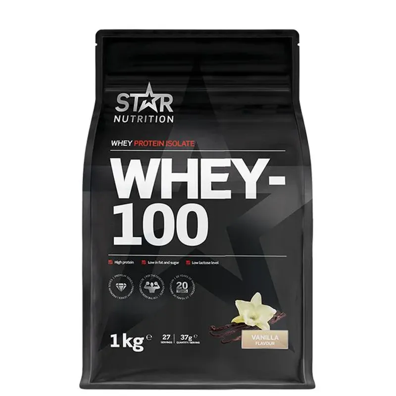 Star Nutrition Whey-100, 1 kg proteinpulver