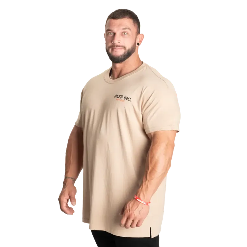 Gasp Utility Street Tee, beige t-skjorte