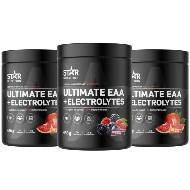 Hovedbilde 3 x Ultimate EAA + Electrolytes 450 g, aminosyrer ...