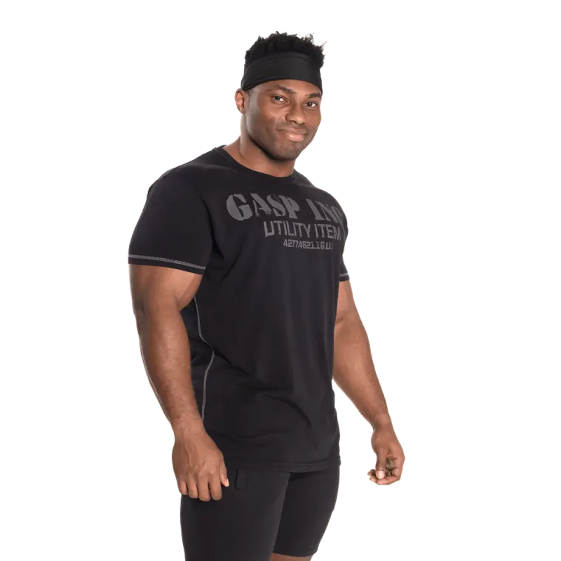 GASP Basic Utility Tee, svart t-skjorte