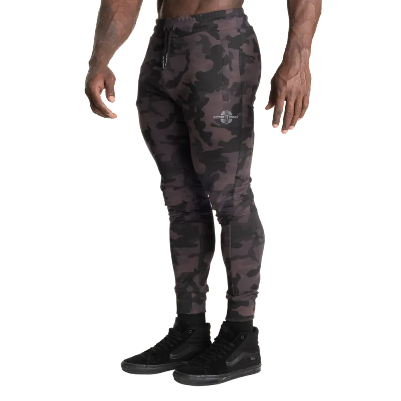 Better Bodies Tapered Joggers V2, mørk camo treningsbukse 