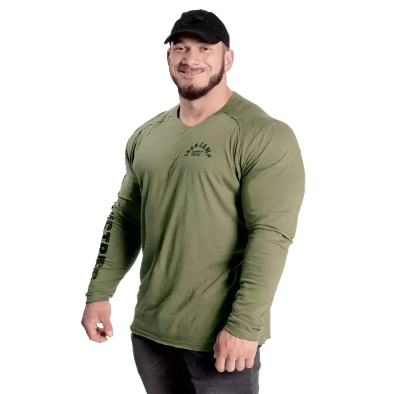 GASP Throwback LS Tee, grønn genser