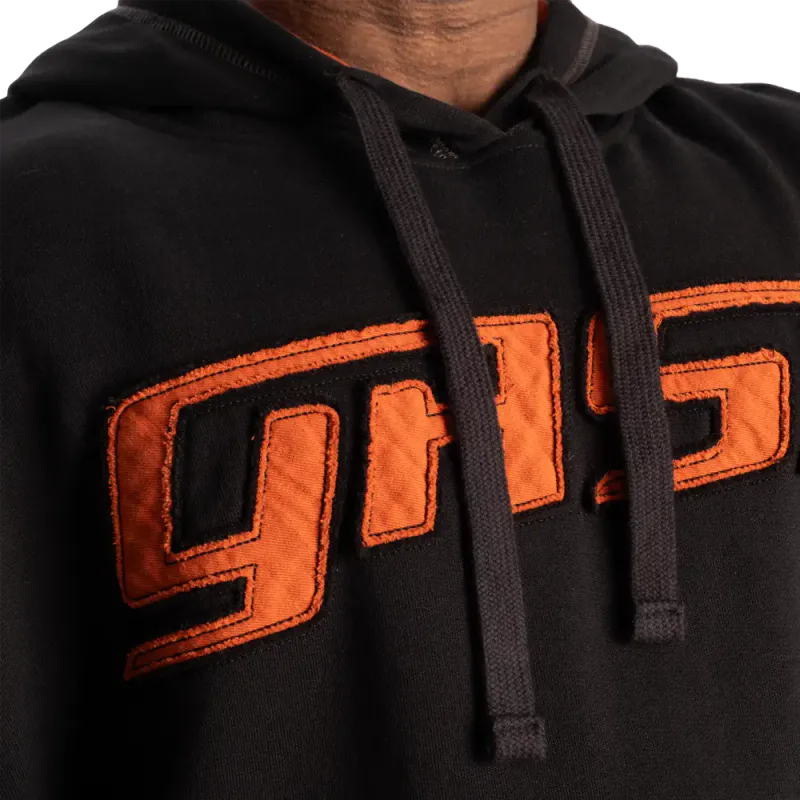 Gasp Hood Sweater, svart/oransje hettegenser