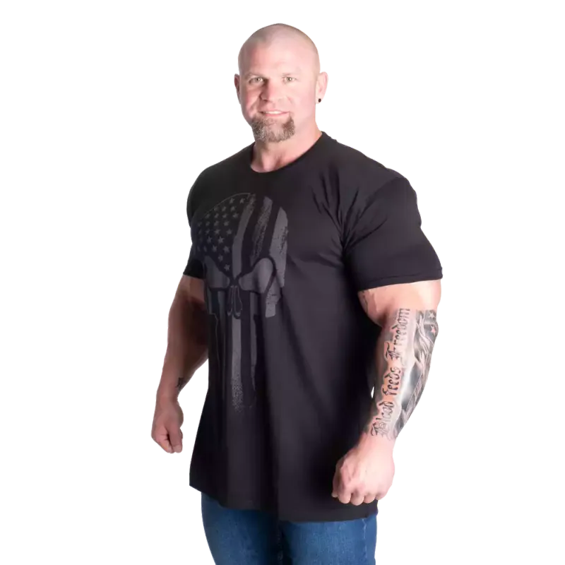 Gasp Skull Standard Tee, svart t-skjorte